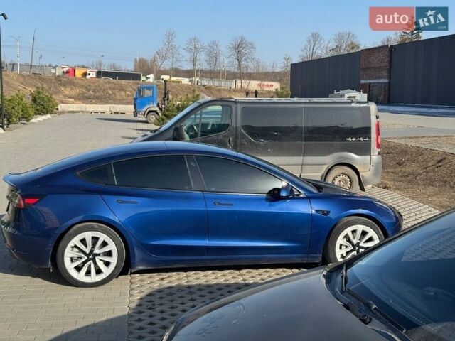 Синий Тесла Модель 3, объемом двигателя 0 л и пробегом 97 тыс. км за 18500 $, фото 1 на Automoto.ua
