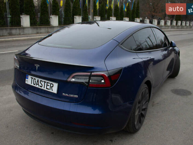 Синій Тесла Модель 3, об'ємом двигуна 0 л та пробігом 74 тис. км за 25700 $, фото 2 на Automoto.ua