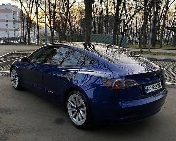 Синий Тесла Модель 3, объемом двигателя 0 л и пробегом 82 тыс. км за 20950 $, фото 3 на Automoto.ua