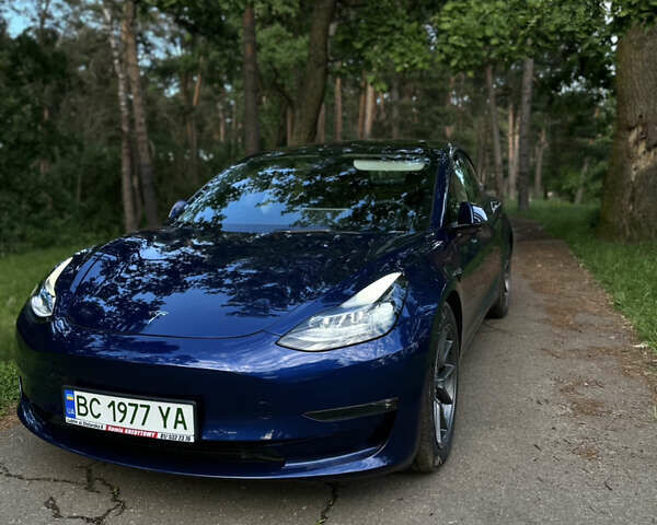 Синий Тесла Модель 3, объемом двигателя 0 л и пробегом 50 тыс. км за 28900 $, фото 1 на Automoto.ua