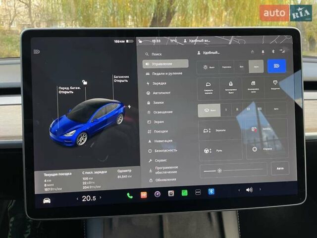 Синій Тесла Модель 3, об'ємом двигуна 0 л та пробігом 82 тис. км за 21500 $, фото 29 на Automoto.ua