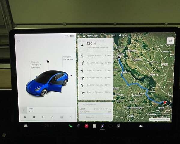 Синий Тесла Модель 3, объемом двигателя 0 л и пробегом 39 тыс. км за 20500 $, фото 14 на Automoto.ua