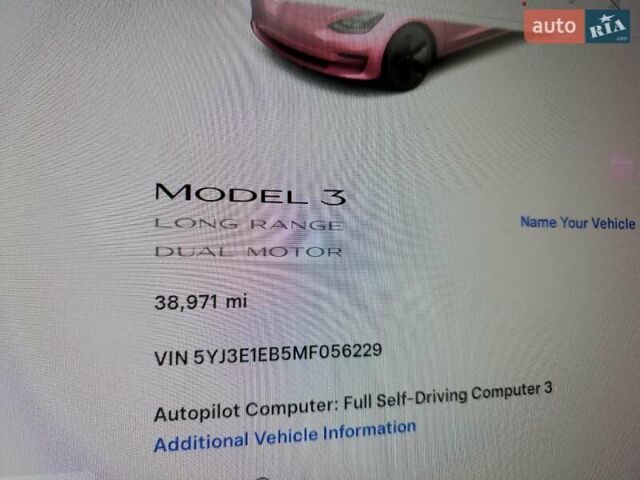 Синий Тесла Модель 3, объемом двигателя 0 л и пробегом 60 тыс. км за 15000 $, фото 12 на Automoto.ua