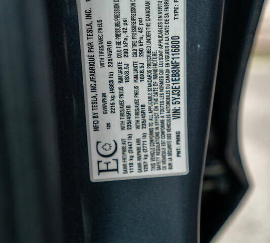 Синий Тесла Модель 3, объемом двигателя 0 л и пробегом 103 тыс. км за 20900 $, фото 7 на Automoto.ua
