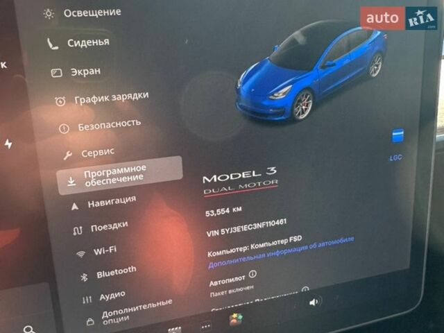 Синий Тесла Модель 3, объемом двигателя 0 л и пробегом 55 тыс. км за 22500 $, фото 13 на Automoto.ua