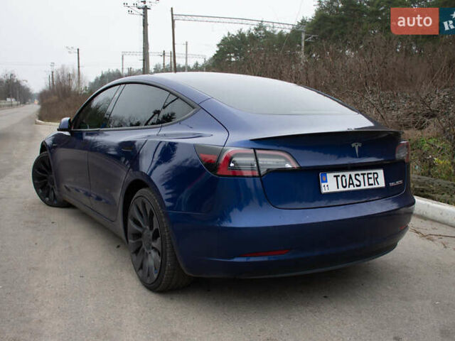 Синій Тесла Модель 3, об'ємом двигуна 0 л та пробігом 74 тис. км за 25700 $, фото 3 на Automoto.ua