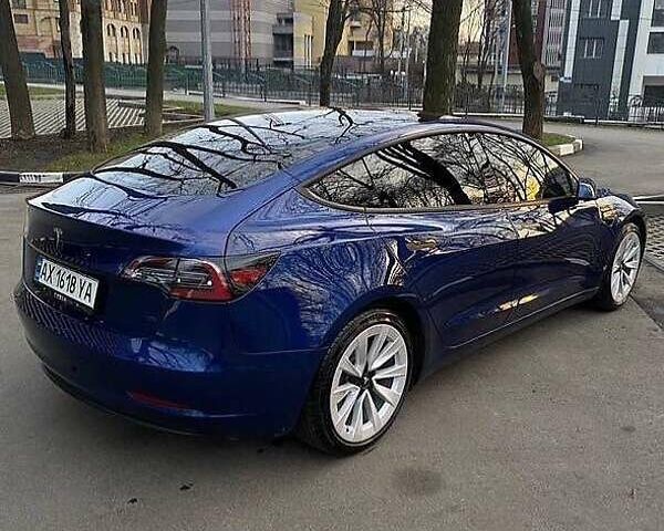 Синий Тесла Модель 3, объемом двигателя 0 л и пробегом 82 тыс. км за 20950 $, фото 2 на Automoto.ua