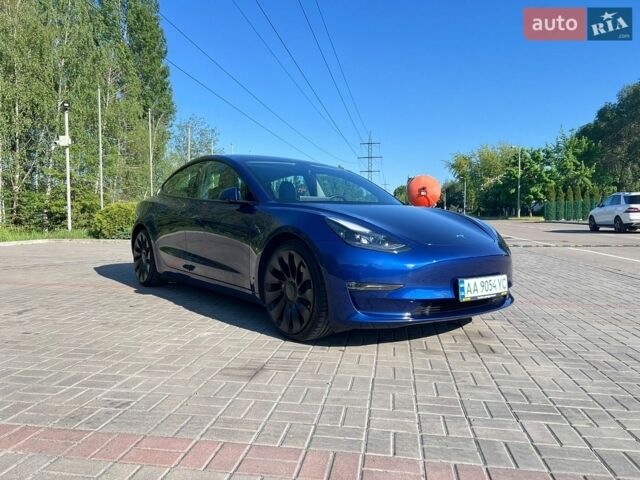 Синій Тесла Модель 3, об'ємом двигуна 0 л та пробігом 78 тис. км за 22500 $, фото 2 на Automoto.ua