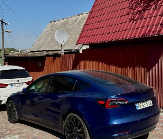 Синий Тесла Модель 3, объемом двигателя 0 л и пробегом 99 тыс. км за 23900 $, фото 1 на Automoto.ua
