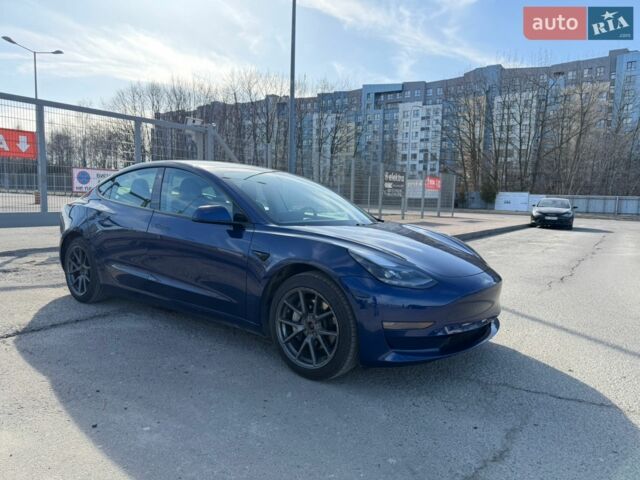 Синий Тесла Модель 3, объемом двигателя 0 л и пробегом 122 тыс. км за 19800 $, фото 1 на Automoto.ua