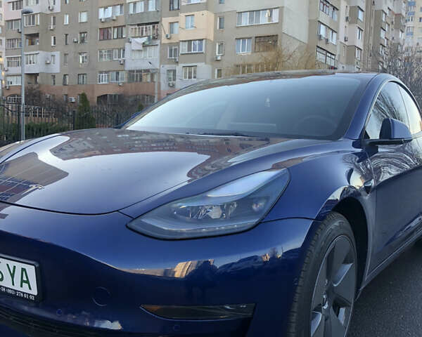 Синий Тесла Модель 3, объемом двигателя 0 л и пробегом 22 тыс. км за 26000 $, фото 1 на Automoto.ua