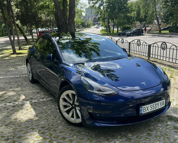 Синий Тесла Модель 3, объемом двигателя 0 л и пробегом 114 тыс. км за 16500 $, фото 4 на Automoto.ua