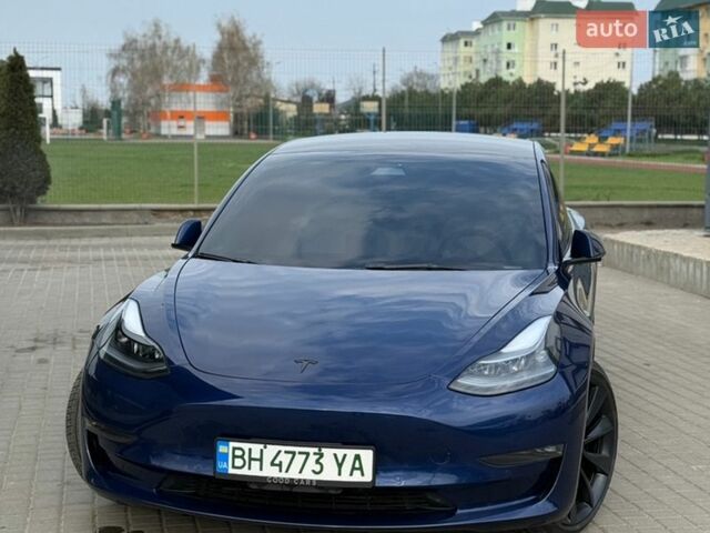 Синий Тесла Модель 3, объемом двигателя 0 л и пробегом 47 тыс. км за 22900 $, фото 3 на Automoto.ua