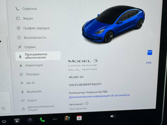 Синий Тесла Модель 3, объемом двигателя 0 л и пробегом 40 тыс. км за 24999 $, фото 18 на Automoto.ua