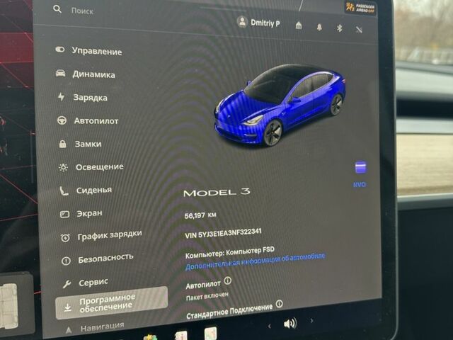 Синий Тесла Модель 3, объемом двигателя 0 л и пробегом 56 тыс. км за 22000 $, фото 21 на Automoto.ua