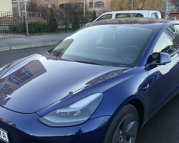Синий Тесла Модель 3, объемом двигателя 0 л и пробегом 22 тыс. км за 26000 $, фото 3 на Automoto.ua