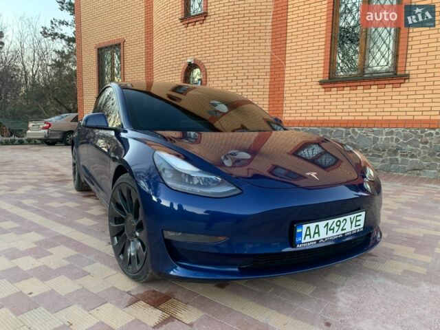 Синий Тесла Модель 3, объемом двигателя 0 л и пробегом 118 тыс. км за 20999 $, фото 2 на Automoto.ua