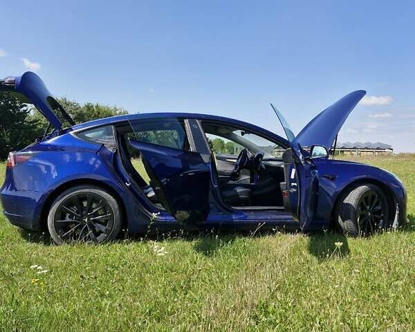 Синий Тесла Модель 3, объемом двигателя 0 л и пробегом 93 тыс. км за 21500 $, фото 3 на Automoto.ua