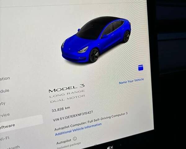 Синий Тесла Модель 3, объемом двигателя 0 л и пробегом 34 тыс. км за 22000 $, фото 9 на Automoto.ua