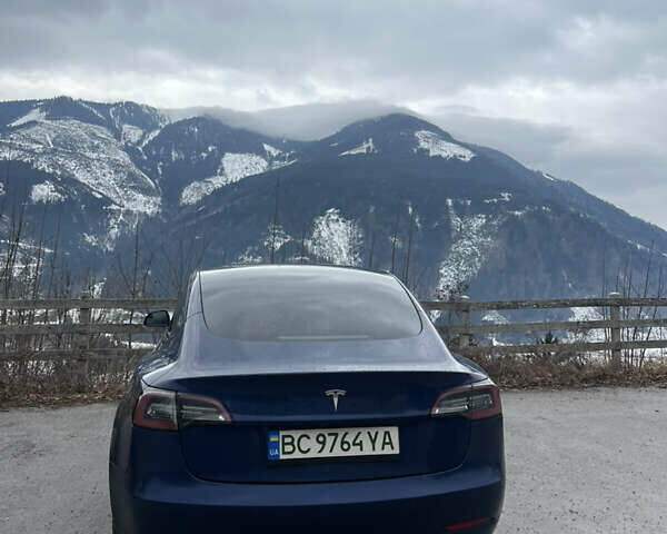 Синий Тесла Модель 3, объемом двигателя 0 л и пробегом 55 тыс. км за 17500 $, фото 1 на Automoto.ua