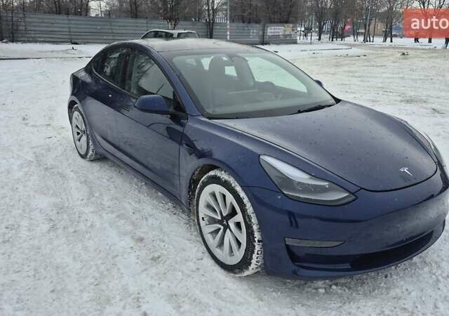 Синий Тесла Модель 3, объемом двигателя 0 л и пробегом 100 тыс. км за 18500 $, фото 3 на Automoto.ua