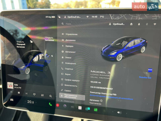 Синий Тесла Модель 3, объемом двигателя 0 л и пробегом 102 тыс. км за 23000 $, фото 20 на Automoto.ua