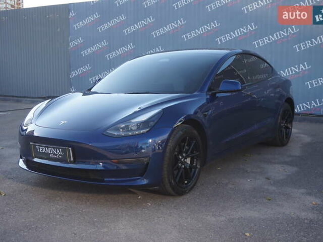 Синий Тесла Модель 3, объемом двигателя 0 л и пробегом 58 тыс. км за 22900 $, фото 1 на Automoto.ua