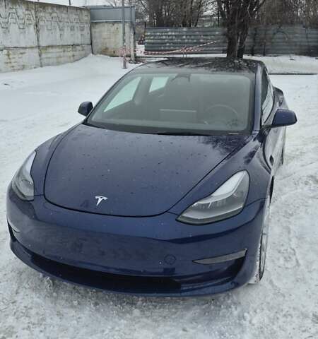 Синий Тесла Модель 3, объемом двигателя 0 л и пробегом 100 тыс. км за 18500 $, фото 1 на Automoto.ua