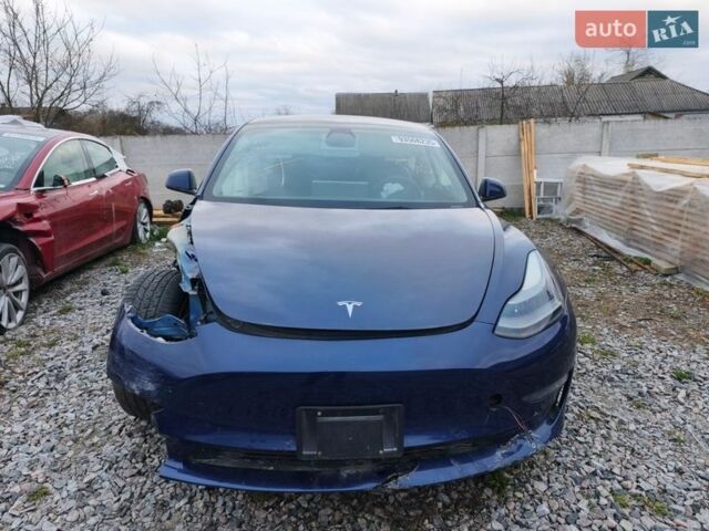 Синий Тесла Модель 3, объемом двигателя 0 л и пробегом 80 тыс. км за 12200 $, фото 1 на Automoto.ua