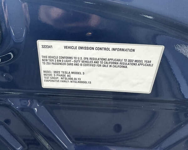 Синий Тесла Модель 3, объемом двигателя 0 л и пробегом 50 тыс. км за 22000 $, фото 20 на Automoto.ua
