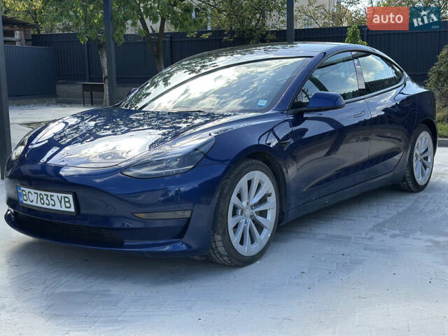 Синий Тесла Модель 3, объемом двигателя 0 л и пробегом 123 тыс. км за 15600 $, фото 1 на Automoto.ua