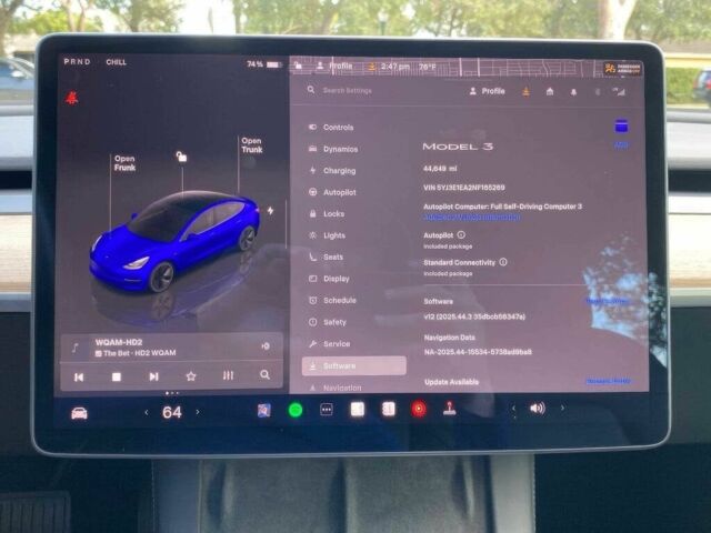 Синій Тесла Модель 3, об'ємом двигуна 0 л та пробігом 29 тис. км за 9200 $, фото 9 на Automoto.ua