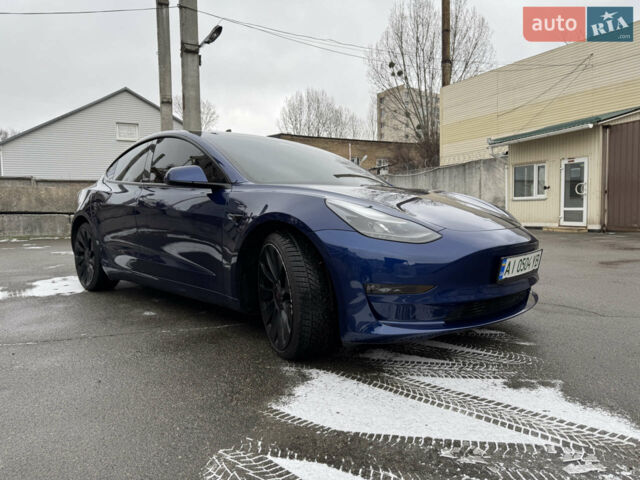 Синій Тесла Модель 3, об'ємом двигуна 0 л та пробігом 43 тис. км за 29999 $, фото 2 на Automoto.ua