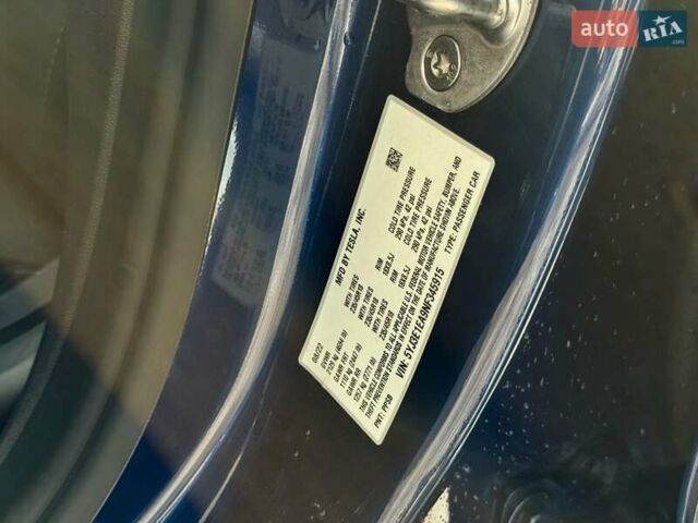 Синій Тесла Модель 3, об'ємом двигуна 0 л та пробігом 35 тис. км за 23999 $, фото 24 на Automoto.ua