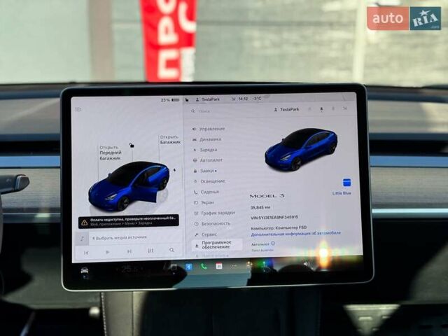 Синій Тесла Модель 3, об'ємом двигуна 0 л та пробігом 35 тис. км за 23999 $, фото 20 на Automoto.ua