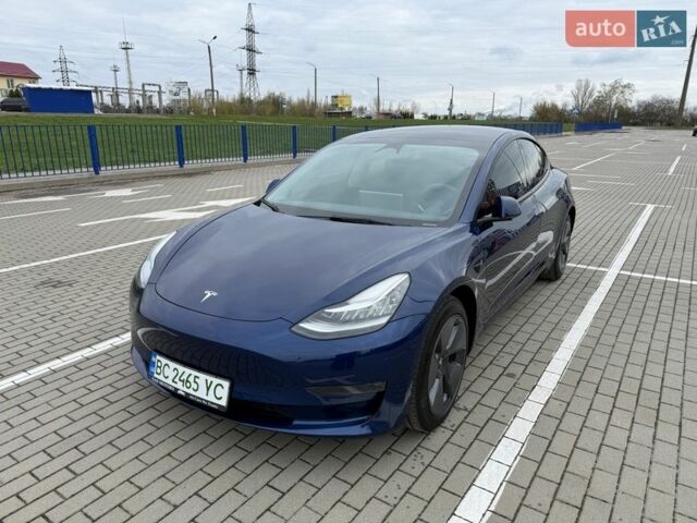Синий Тесла Модель 3, объемом двигателя 0 л и пробегом 87 тыс. км за 23700 $, фото 1 на Automoto.ua
