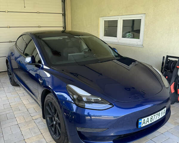 Синий Тесла Модель 3, объемом двигателя 0 л и пробегом 74 тыс. км за 21000 $, фото 2 на Automoto.ua