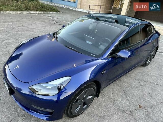 Тесла Модель 3 2022 в Днепре (Днепропетровске) на Automoto.ua Синий Тесла Модель 3, объемом двигателя 0 л и пробегом 28 тыс. км за 23500 $, фото 33 на Automoto.ua