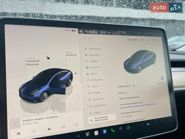 Синий Тесла Модель 3, объемом двигателя 0 л и пробегом 95 тыс. км за 15900 $, фото 9 на Automoto.ua
