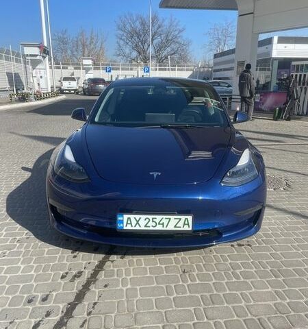 Синий Тесла Модель 3, объемом двигателя 0 л и пробегом 38 тыс. км за 21300 $, фото 2 на Automoto.ua