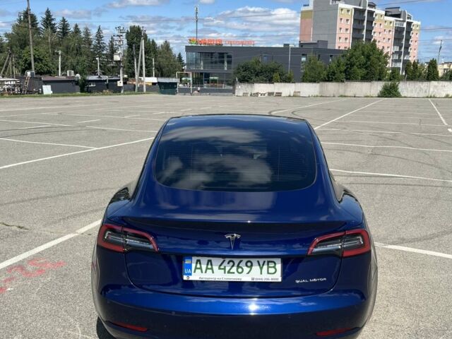 Синий Тесла Модель 3, объемом двигателя 0 л и пробегом 93 тыс. км за 21500 $, фото 4 на Automoto.ua