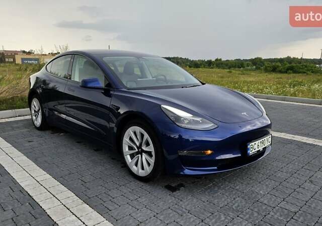 Синий Тесла Модель 3, объемом двигателя 0 л и пробегом 49 тыс. км за 18900 $, фото 1 на Automoto.ua