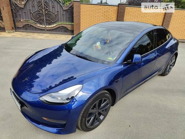 Синий Тесла Модель 3, объемом двигателя 0 л и пробегом 43 тыс. км за 22000 $, фото 2 на Automoto.ua