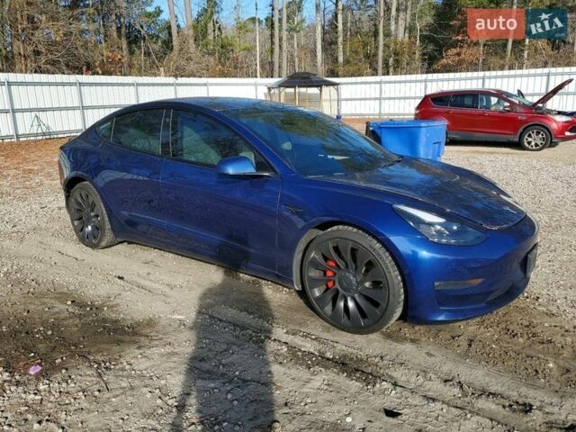Синий Тесла Модель 3, объемом двигателя 0 л и пробегом 108 тыс. км за 4000 $, фото 3 на Automoto.ua