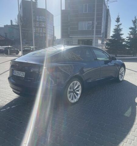 Синий Тесла Модель 3, объемом двигателя 0 л и пробегом 38 тыс. км за 21300 $, фото 4 на Automoto.ua