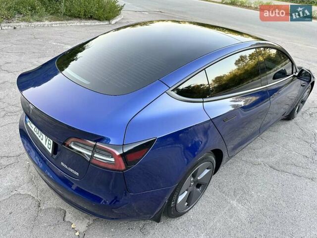 Тесла Модель 3 2022 в Днепре (Днепропетровске) на Automoto.ua Синий Тесла Модель 3, объемом двигателя 0 л и пробегом 28 тыс. км за 23500 $, фото 7 на Automoto.ua