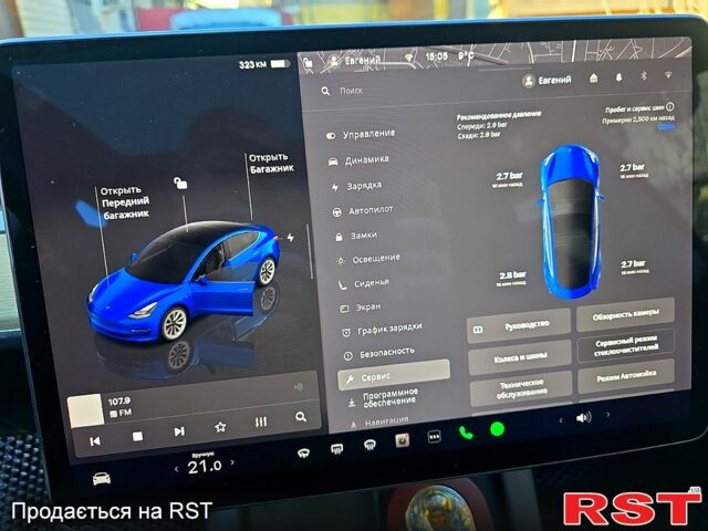 Синий Тесла Модель 3, объемом двигателя 0.18 л и пробегом 125 тыс. км за 18000 $, фото 8 на Automoto.ua