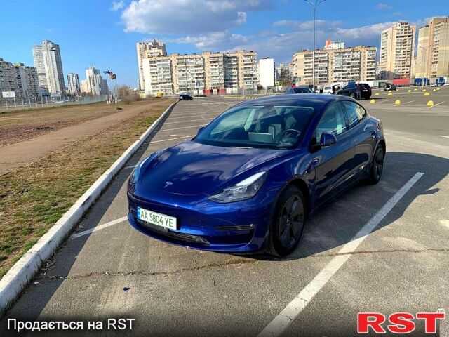 Синий Тесла Модель 3, объемом двигателя 0 л и пробегом 78 тыс. км за 21700 $, фото 4 на Automoto.ua