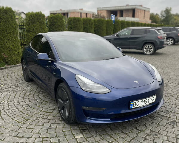 Синий Тесла Модель 3, объемом двигателя 0 л и пробегом 53 тыс. км за 22000 $, фото 3 на Automoto.ua