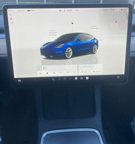 Синий Тесла Модель 3, объемом двигателя 0 л и пробегом 38 тыс. км за 21300 $, фото 17 на Automoto.ua